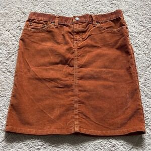 Vintage‎ GAP Cotton Blend Corduroy Skirt Women's Size 6